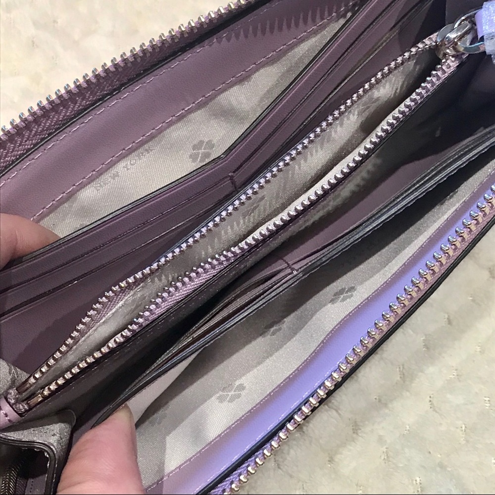 🆕 Kate Spade ♠️ Lilac Purple Glitter Wallet - Picture 4 of 8